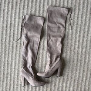 Steve Madden Taupe Over-the-Knee Boots